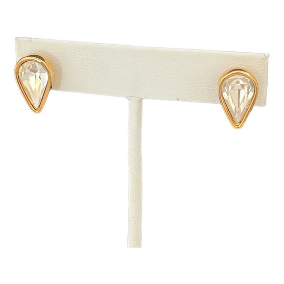 NEW Authentic Swan Signed SWAROVSKI Earrings Crystal Stud 5D - Picture 2 of 5